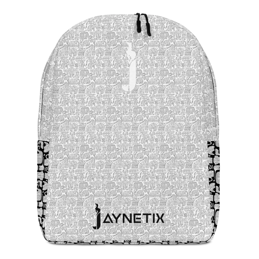 Minimalist backpack with elephant pattern, Flatfoot