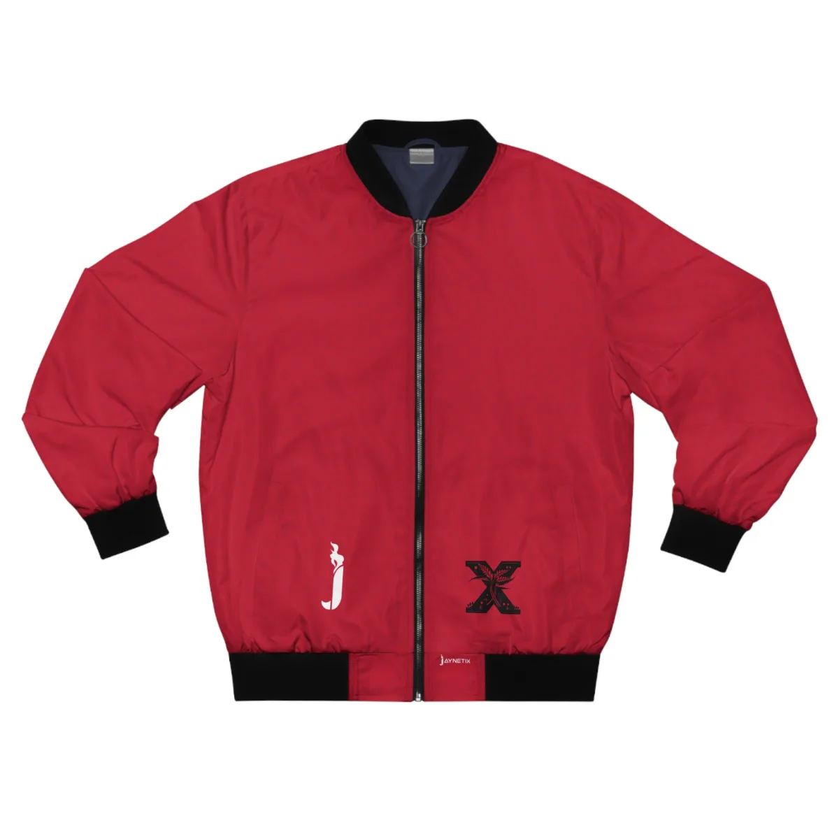 Front of the jacket, zipped open