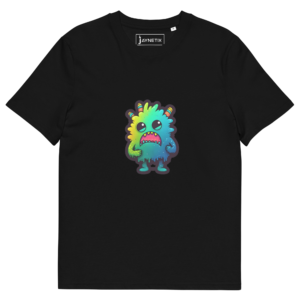 Unisex organic cotton t-shirt little Monster Alphonse