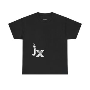 Jx Tee — Stylized 'JX' Lettering with an Ornate 'X' Back Print 01